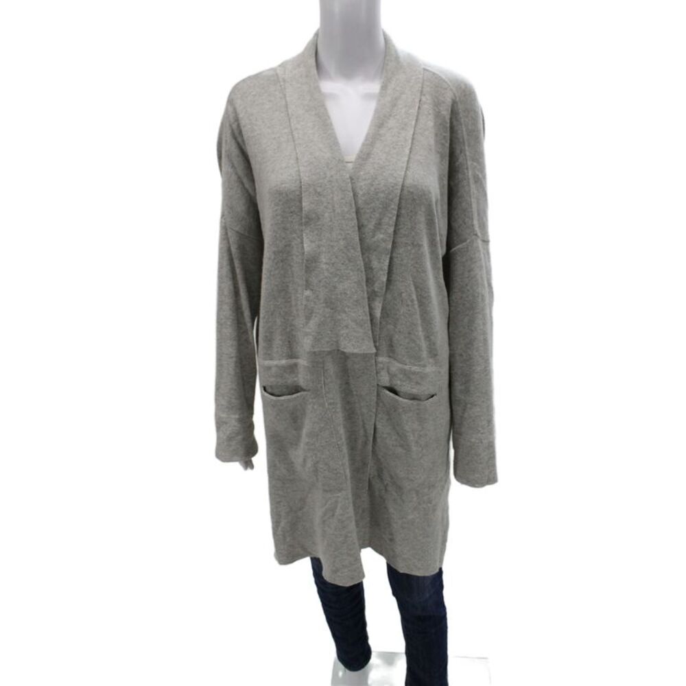 Roller Rabbit Unisex Gray Cardigan Long Sleeve Designer Size One Size